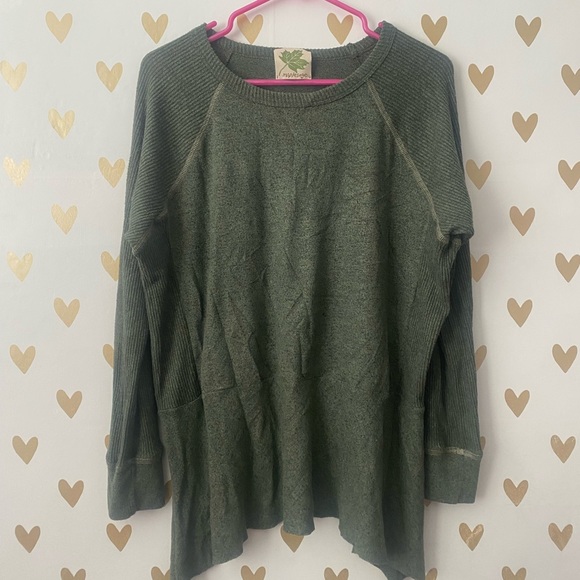 Maple Sage brushed knit blouse - Picture 1 of 6
